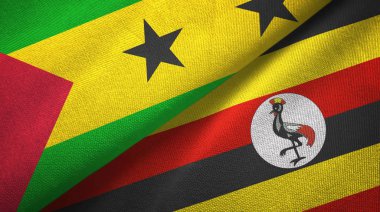 Sao Tome ve Principe ve Uganda iki bayrak