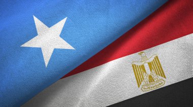 Somali ve Mısır'da iki bayrak tekstil bezi