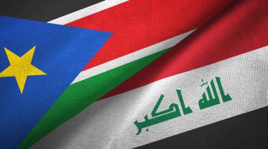 Güney Sudan ve Irak'ta iki bayrak tekstil bezi