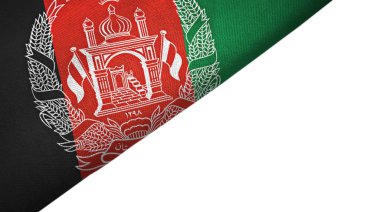 Afganistan bayrağı boş kopyalama alanı ile sol tarafı