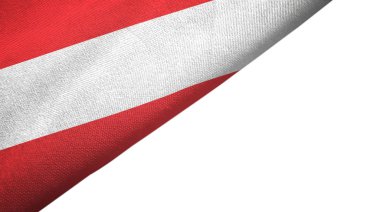 Avusturya bayrağı boş kopyalama alanı ile sol tarafı