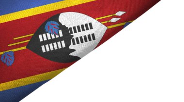 Eswatini Svaziland bayrağı boş kopya alanı ile sol tarafında