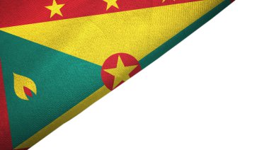 Grenada bayrağı boş kopyalama alanı ile sol tarafında