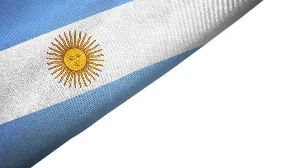 Argentina flagga vänster sida med blank kopia utrymme — Stockfoto