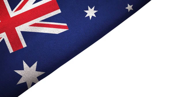 Australias flagg venstre side med blankt kopirom – stockfoto