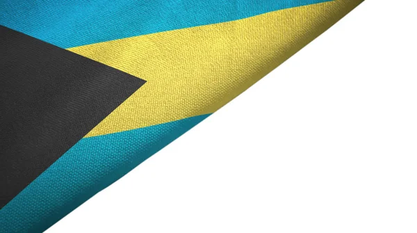 Bandera de Bahamas izquierda con espacio de copia en blanco —  Fotos de Stock