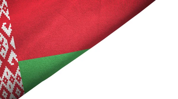 Vitryssland flagga vänster sida med tomt kopia utrymme — Stockfoto