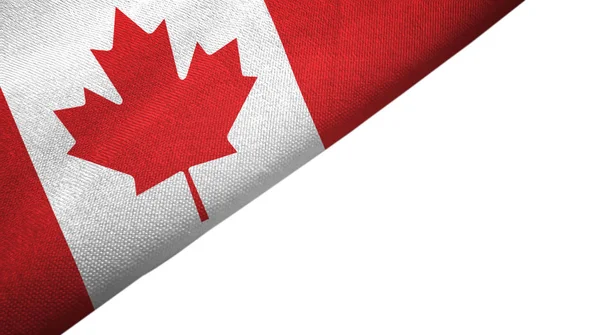 Bandeira do Canadá lado esquerdo com espaço em branco — Fotografia de Stock