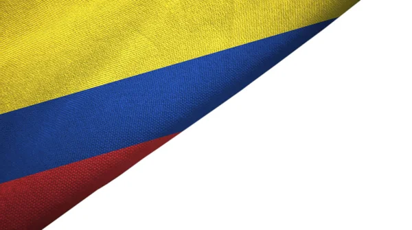 Kolumbia zászló bal oldal-val üres másol hely — Stock Fotó