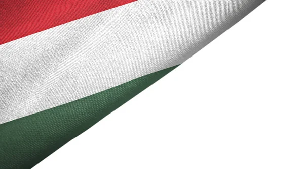 Hungary flag left side with blank copy space