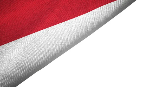 Bandera de Indonesia izquierda con espacio de copia en blanco —  Fotos de Stock
