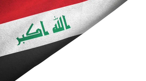 Irak zászló bal oldal-val üres másol hely — Stock Fotó