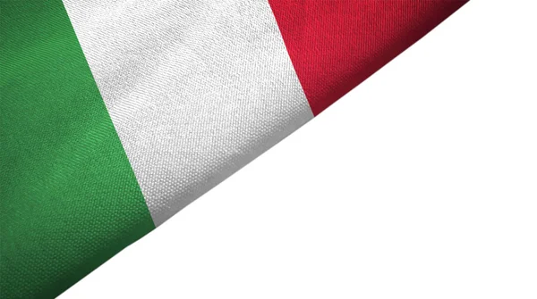 Bandiera Italia lato sinistro con spazio di copia vuoto — Foto Stock