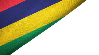 Mauritius bayrağı boş kopyalama alanı ile sol tarafında