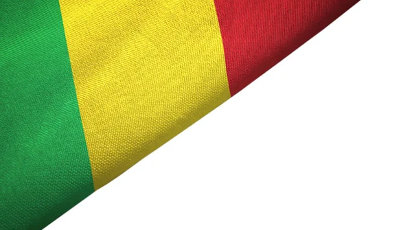 Mali flag left side with blank copy space — Stock Photo, Image
