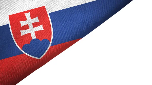 Slovakia flag left side with blank copy space — Stock Photo, Image