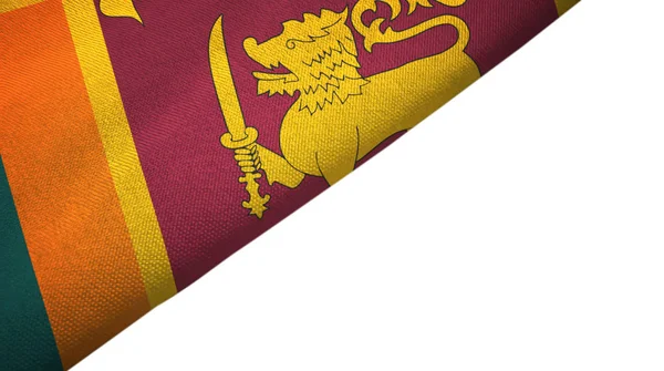 Sri lanka flag linke Seite mit leerem Kopierraum — Stockfoto