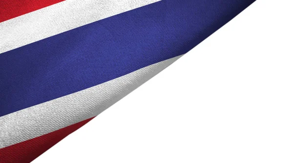 Bandeira Tailândia lado esquerdo com espaço em branco cópia — Fotografia de Stock
