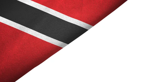 Trinidad and Tobago flag left side with blank copy space — Stock Photo, Image