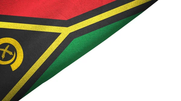 Vanuatu flag left side with blank copy space — Stock Photo, Image