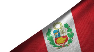 Peru bayrak boş kopyalama alanı ile sağ tarafta