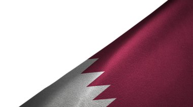 Boş kopyalama alanı ile Katar bayrağı sağ tarafında