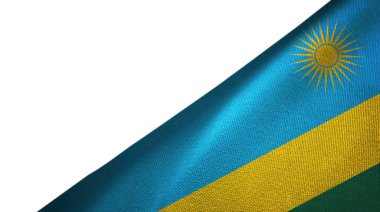 Boş kopyalama alanı ile Ruanda bayrağı sağ tarafta