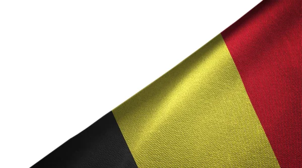 Belgien flagga höger sida med tomt kopia utrymme — Stockfoto