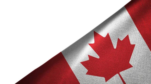 Bandera de Canadá derecha con espacio de copia en blanco — Foto de Stock