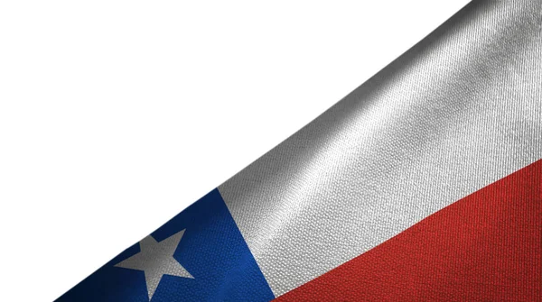 Bandera Chile lado derecho con espacio de copia en blanco —  Fotos de Stock