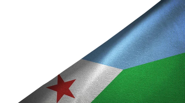 Djibouti flag right side with blank copy space — Stock Photo, Image