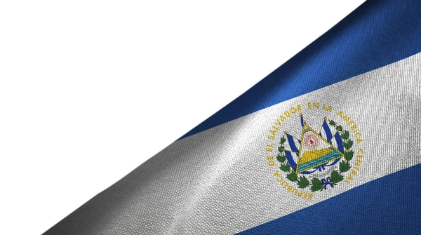 Bandera El Salvador derecha con espacio en blanco para copiar — Foto de Stock