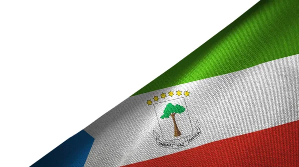 Äquatorialguinea-Flagge rechts mit Leerzeichen — Stockfoto
