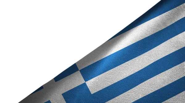 Bandera de Grecia derecha con espacio de copia en blanco — Foto de Stock