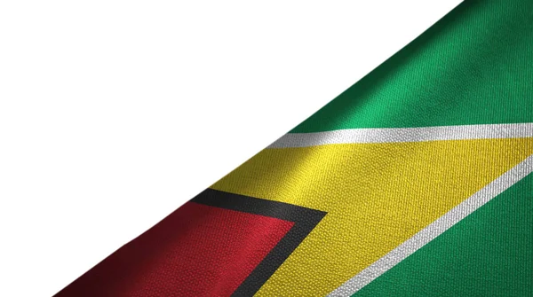 Гвіана прапор правій стороні з порожнім простором копіювання — стокове фото