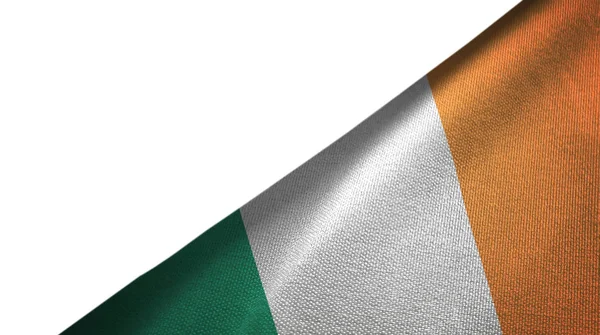 Irlandfahne rechts mit Leerzeichen — Stockfoto