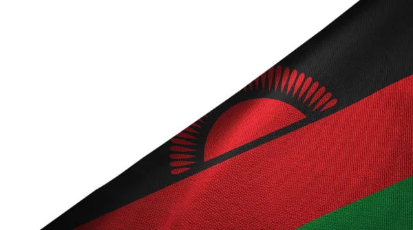 Malawi flagga höger sida med tomt kopia utrymme — Stockfoto