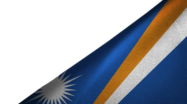 Marshall Islands flag right side with blank copy space — Stock Photo, Image