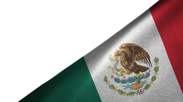 Mexikó zászlaja jobb oldal üres másolási területtel — Stock Fotó