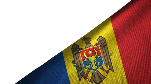 Moldova flag right side with blank copy space — Stock Photo, Image