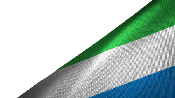 Bandera Sierra Leona derecha con espacio de copia en blanco — Foto de Stock