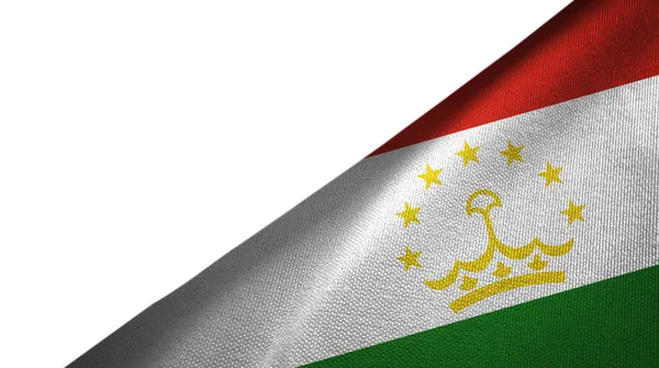 Tadschikistan Flagge rechts mit Leerzeichen — Stockfoto