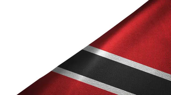 Drapeau Trinité-et-Tobago côté droit avec espace de copie vierge — Photo