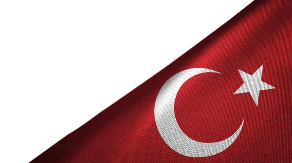 Bandera de Turquía lado derecho con espacio de copia en blanco —  Fotos de Stock