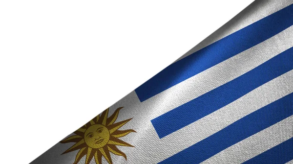 Bandera Uruguay derecha con espacio de copia en blanco —  Fotos de Stock