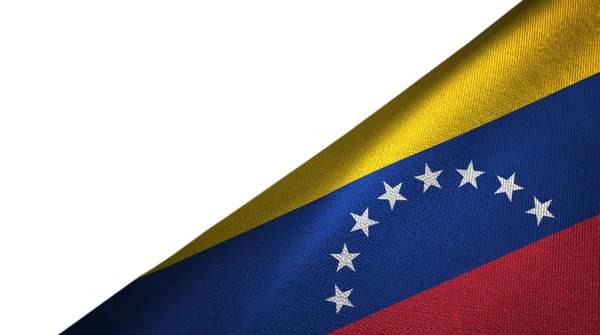 Bandera Venezuela lado derecho con espacio de copia en blanco — Foto de Stock