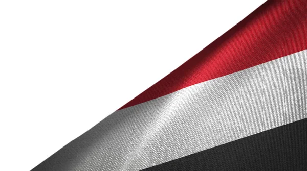 Jemenský příznak na pravou stranu s prázdným místem kopírování — Stock fotografie