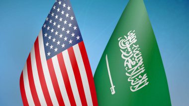 ABD ve Suudi Arabistan iki bayrağın mavi arka planda birleştiğini bildirdi