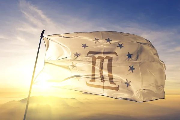 Montgomery Alabama Förenta Staternas Flagga Viftar — Stockfoto