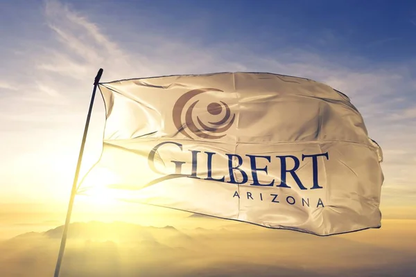 Gilbert Arizona Estados Unidos Ondeando Bandera — Foto de Stock